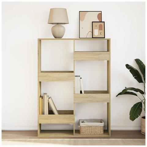 Libreria Rovere Sonoma 100x33x135 Cm In Legno Multistrato - Foto 3