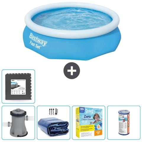 Piscina Fuori Terra - In Giro - 305x76 Cm - Blu - Include Accessori Coordinati Cb18 - Foto 1