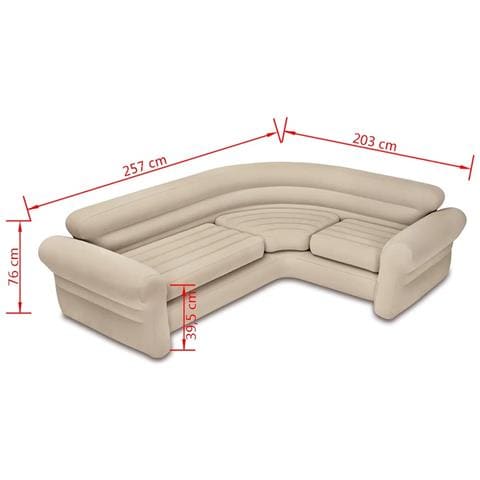 Sofà/Divano Angolare Gonfiabile 257x203x76 cm 68575NP - Foto 4