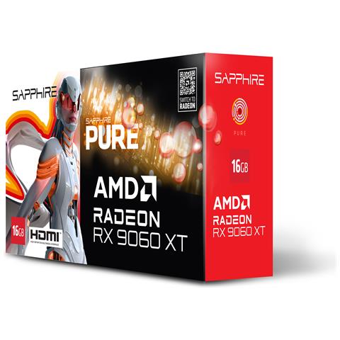 PURE AMD Radeon RX 9060 XT 16GB GDDR6 PCI Express x16 5.0 - Foto 2