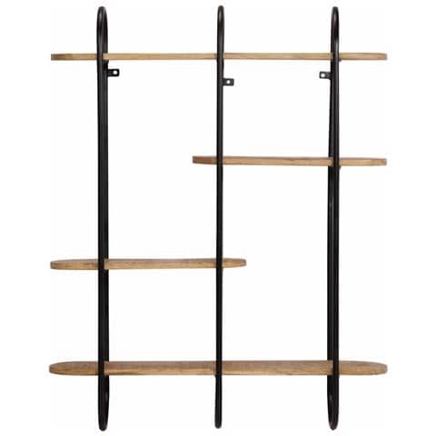 Mensola da Parete 90x20x116,5 cm Legno Massello di Mango Grezzo - Foto 2