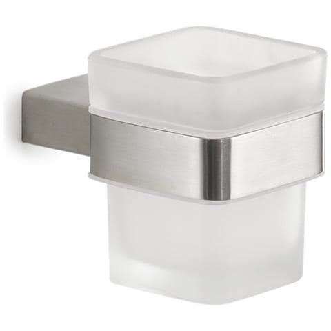 Portaspazzolini Da Muro In Acciaio Inox Aisi 304 E Cromall A510 Serie Maui Satinato - Foto 1