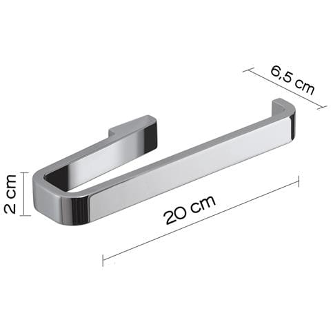 Portasalviette Ad Anello Da Muro In Ottone E Cromall A870 Serie Samoa Cromato - Foto 2