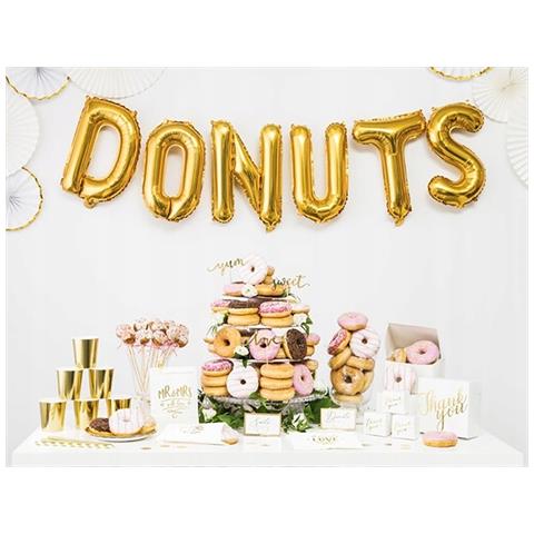 Palloncino Foil Lettera U Compleanno Anniversario Oro 40 Cm - Foto 4