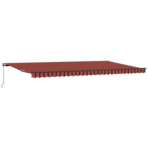 Tenda Retrattile arancione e marrone 600 × 300 cm Tessuto - Foto 1