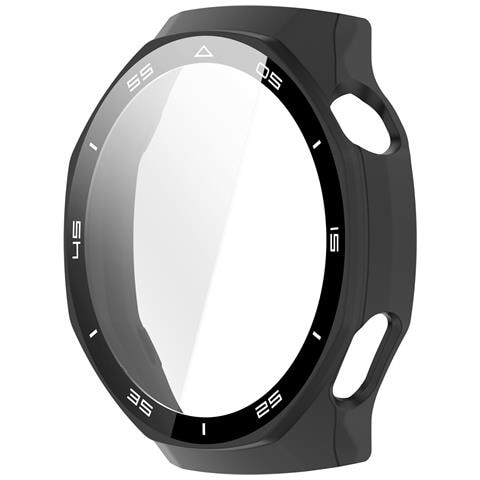 Custodia Protettiva Integrata Con Scala Compatibile Con Huawei Watch Gt6 Pro - Pellicola Temperata Pc Nera - Foto 2