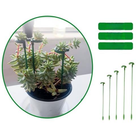 10 Supporti Per Piante In Plastica Verde - Ideali Per Piante Rampicanti In Vaso S - Foto 2