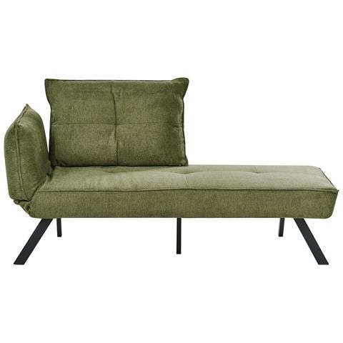 Chaise Longue Versione Sinistra Rocamadour Tessuto Verde - Foto 2