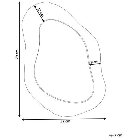 Specchio Jossigny 52 Cm 79 Cm Oro - Foto 6