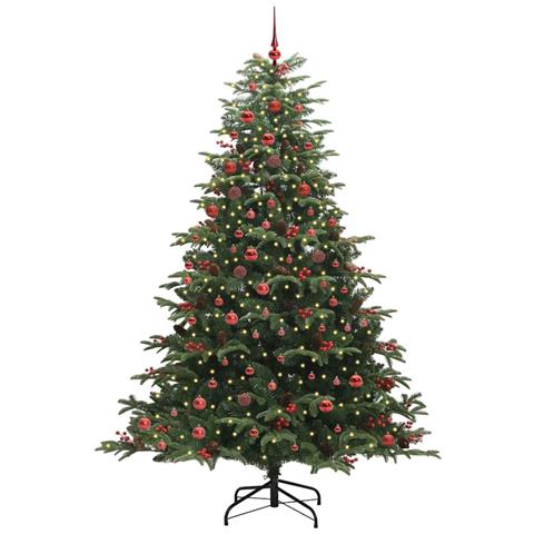Albero di Natale artificiale con 300 LED Verde 210 cm - Foto 2