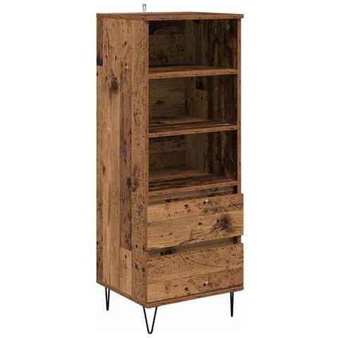 Credenza Legno vecchio 40 x 36 x 110 cm Legno multistrato - Foto 1