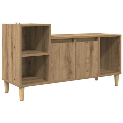 Mobile TV Rovere artigianale 100 x 35 x 55 cm Legno multistrato - Foto 1