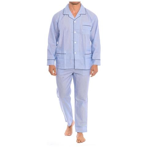 Pigiama Da Uomo In Popeline Di Cotone Klp5 - Foto 1
