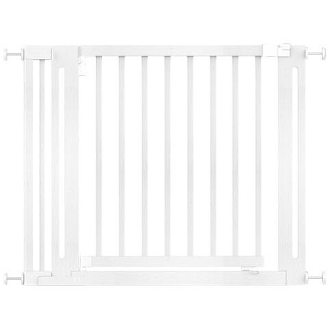 Safetots Cancelletto Elegance In Legno, Bianco, 97cm - 105cm, Cancelletto Di Sicurezza A Pressione, Passaggio Extra Largo Di 65cm - Foto 1
