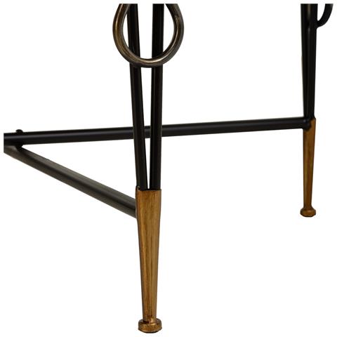 Tavolino In Legno E Metallo Nero 78x78x53h Cm - Foto 7