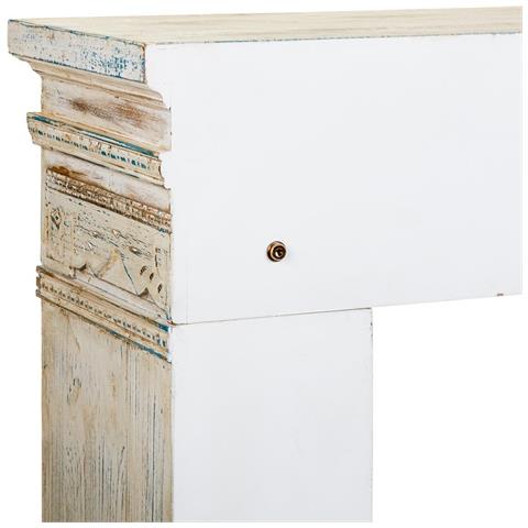Cornice Camino In Legno Bianco 100x30x110h - Foto 7