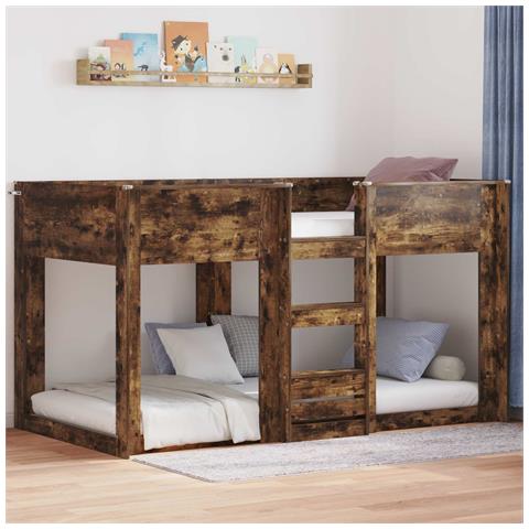 Letto a Castello per Bambini Rovere fumé 75 x 190 cm - Foto 2
