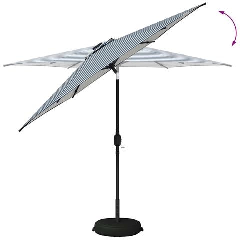 Parasol da Giardino con Luci LED 270 x 270 cm Poliestere - Foto 8