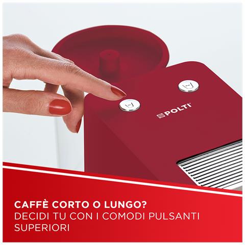 Coffea S18R, macchina da caffè a cialde E.S.E. da 44 m con espulsione automatica delle cialde nell'apposito cassetto, serbatoio removibile da 0,85 l - Foto 2