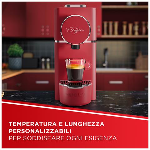 Coffea S18R, macchina da caffè a cialde E.S.E. da 44 m con espulsione automatica delle cialde nell'apposito cassetto, serbatoio removibile da 0,85 l - Foto 7