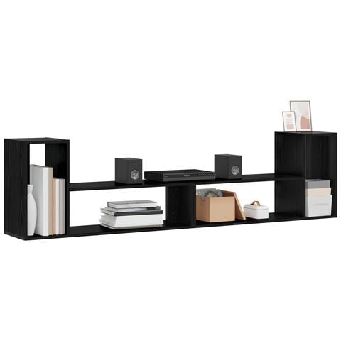 Mobile TV 100 x 30 x 50 cm Rovere Nero Legno ingegnerizzato - Foto 2