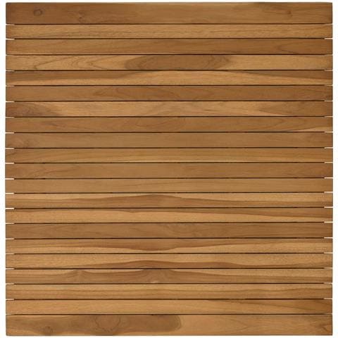 Piano del tavolo 80 x 80 x 3,5 cm Quadrato Legno di teak solido - Foto 1