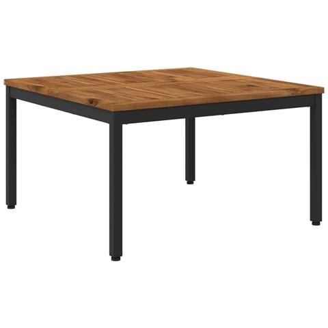 Tavolino da salotto Naturale e Nero 80 x 80,5 x 45 cm - Foto 1