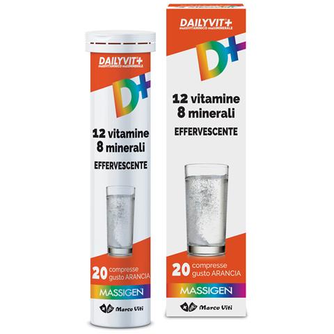 Massigen Dailyvit 12 Vitamine 8 Minerali Effervescente 20 Compresse - Foto 1