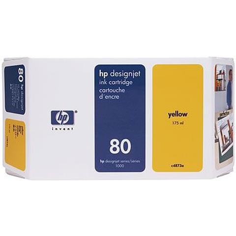 C4873a Cartuccia Ink Originale 80 Gialla per HP DesignJet 1050C / 1055CM Capacità 1650 Pagine - Foto 5