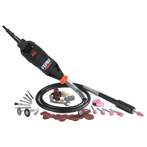 Mini Smerigliatice Con Albero Flessibile 160W - Velocità A Vuoto 15000-35000 Giri / Min Completa Di Accessori - Foto 2