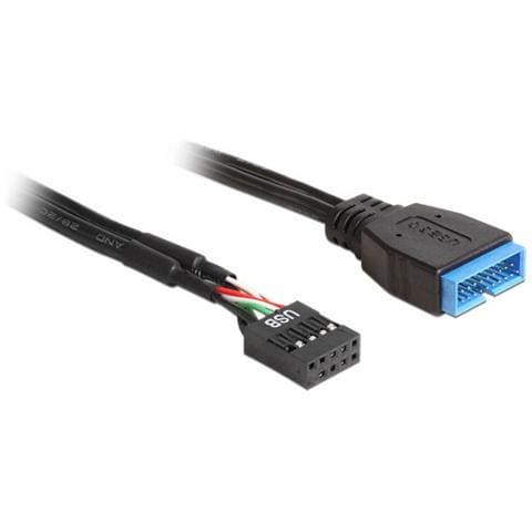 ICOC USBH-29F3M-60 - Cavo Interno USB3.0 19 pin Maschio / USB2.0 9 pin Femmina 60cm - Foto 2
