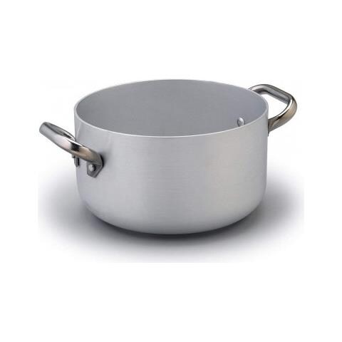 Casseruola Alta Spessore 3 Millimetri Con Due Maniglie Inox Per Induzione - Diametro Cm 32 - Altezza Cm 17-capacità Lt 12,5 - Foto 2