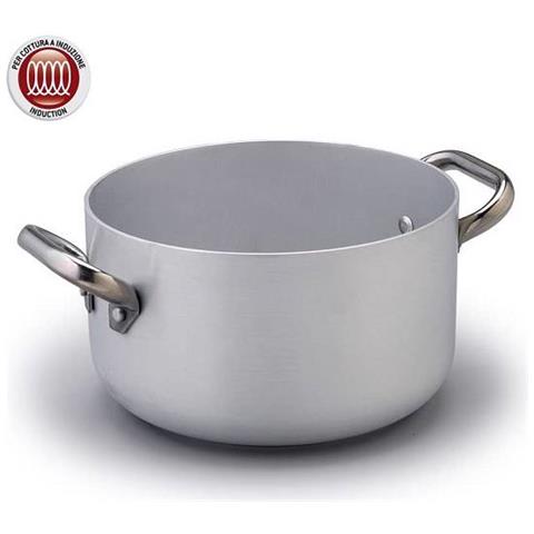 Casseruola Alta Spessore 3 Millimetri Con Due Maniglie Inox Per Induzione - Diametro Cm 32 - Altezza Cm 17-capacità Lt 12,5 - Foto 5