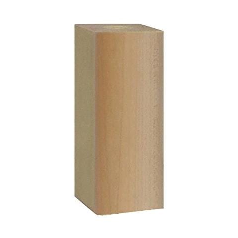 19940894 Piedino quadro in legno serie "Design" - Ø 50x50 - H. 120 mm. - acero - Foto 1