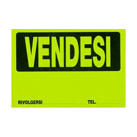 cartello vendesi cartello vendesi