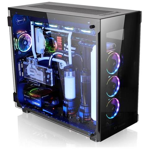 Case View 91 TG Ultra Tower ATX / EATX / Micro-ATX / Mini-ITX / XL-ATX 4 Porte USB 3.0 1 Porte USB 3.1 Colore Nero (Finestrato)  - Foto 2