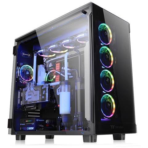 Case View 91 TG Ultra Tower ATX / EATX / Micro-ATX / Mini-ITX / XL-ATX 4 Porte USB 3.0 1 Porte USB 3.1 Colore Nero (Finestrato)  - Foto 1