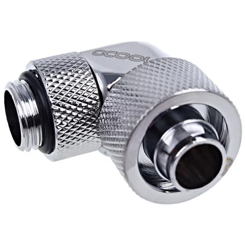Eiszapfen 16/10mm Compression Fitting 90° Rotatable G1/4 - Chrome - Foto 1