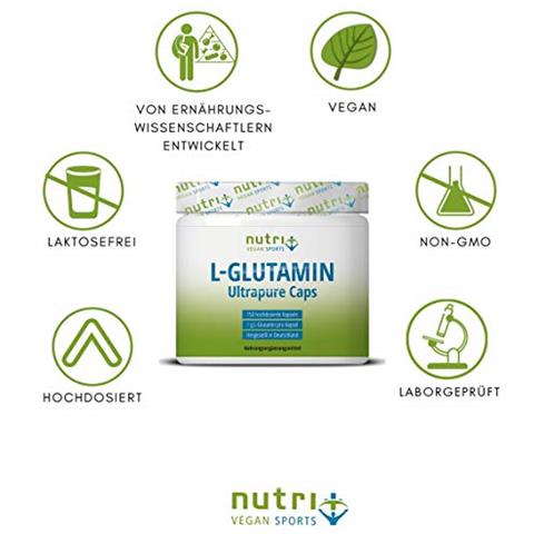 Nutri + Vegan Capsule L-glutammina Ultra Pura, 150 Capsule - Foto 2