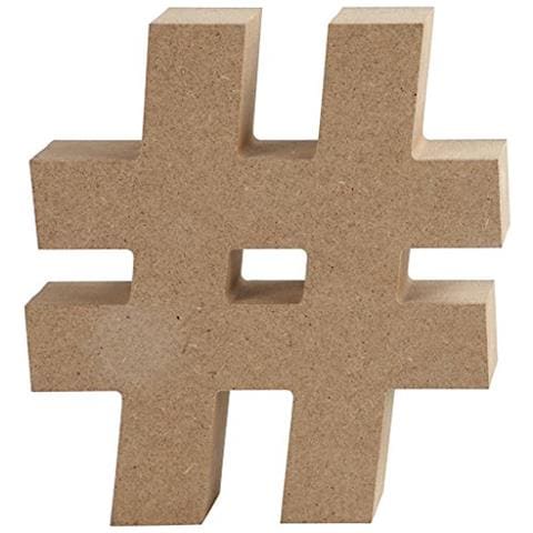 Simbolo In Mdf, H: 13 Cm, Spessore 2 Cm, Mdf, 1 Pezzo - Foto 1