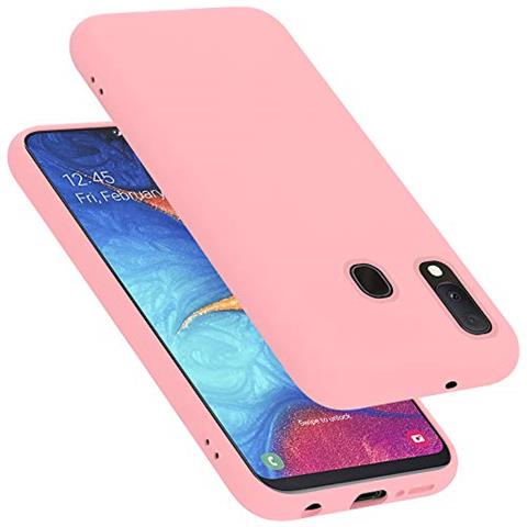 Custodia Compatibile Con Samsung Galaxy A20e In Liquid Rosa - Coperchio Protettivo In Silicone Tpu Flessibile - Foto 1