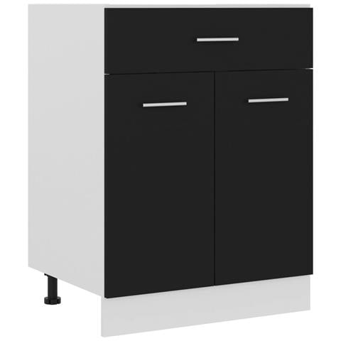 Armadio Inferiore con Cassetto “Lyon” Nero 60x46x81,5 cm - Foto 1