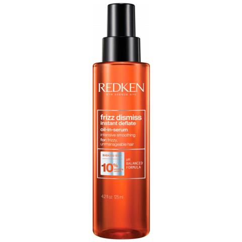 Redken Frizz Dismiss Instant Deflate Olio Per Capelli Arricchito Con Olio Di Babassu E Complesso Levigante Per Effetto Antistatico, 125 Ml - Foto 2