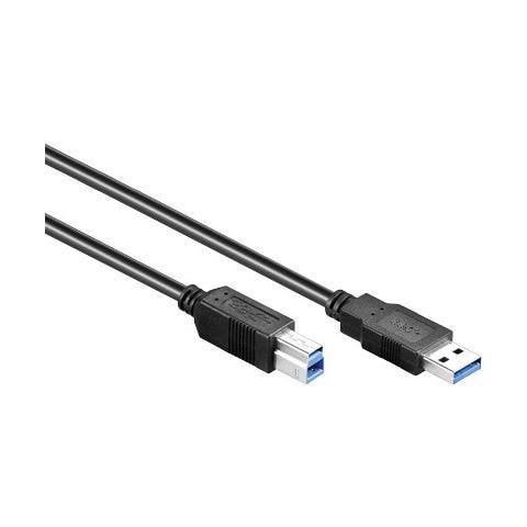 USB A - USB B 0.2m, 3.0 (3.1 Gen 1) , USB A, USB B, Maschio / maschio, Dritto, Dritto - Foto 1