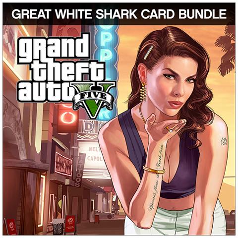 Games Grand Theft Auto V Great White Shark Cash Card Bundle PC Basic PC Inglese videogioco - Foto 1