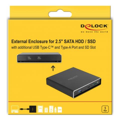 42618 custodia per unità di archiviazione Cover Metallo Nero - Foto 2