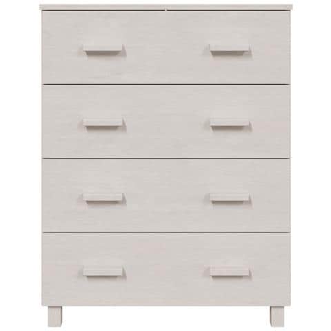 Credenza HAMAR Bianca 79x40x103,5 cm in Legno Massello di Pino - Foto 2