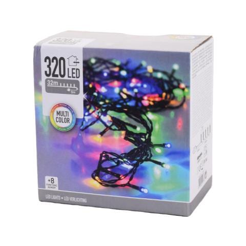 Ghirlanda Scintillante - Spirito Natalizio - Multicolore - 320 Lampadine Led - 32 M - 72086 - Foto 1