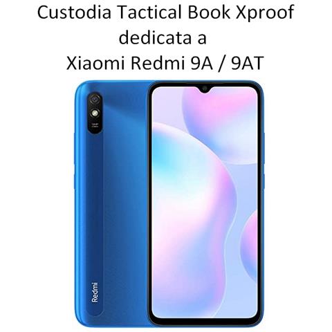 Tactical Custodia Originale Book Xproof Flip Case Per Xiaomi Redmi 9a - 9at Black Hawk - Foto 2