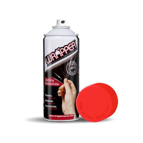 Wrapper, Pellicola Spray Rimovibile, 400 Ml - Rosso Fluo - Foto 1